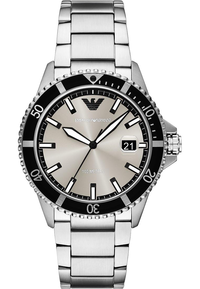 Emporio Armani Watch for Men, Quartz Three Hand Date Movement