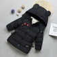 Linboo Winterjacke für Kinder und Jungen, warme Steppjacke, dicker Mantel, Baby-Wintermäntel 