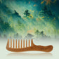 Wooden Comb Green Sandalwood Comb Anti-Static Handmade Comb Wide Tooth High Quality Wood Curl Comb