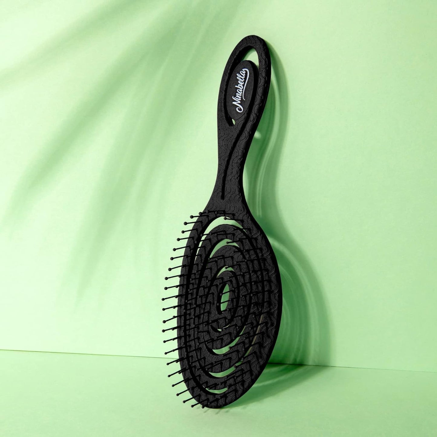 Ninabella Mini Haarbürste ohne Ziepen - Bürste für Reisen - Entwirrbürste für trockenes und nasses Haar - Detangler Bürste