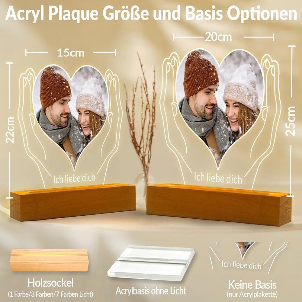 Personalisierte Geschenke für Freundin, Bilderrahmen mit Foto 