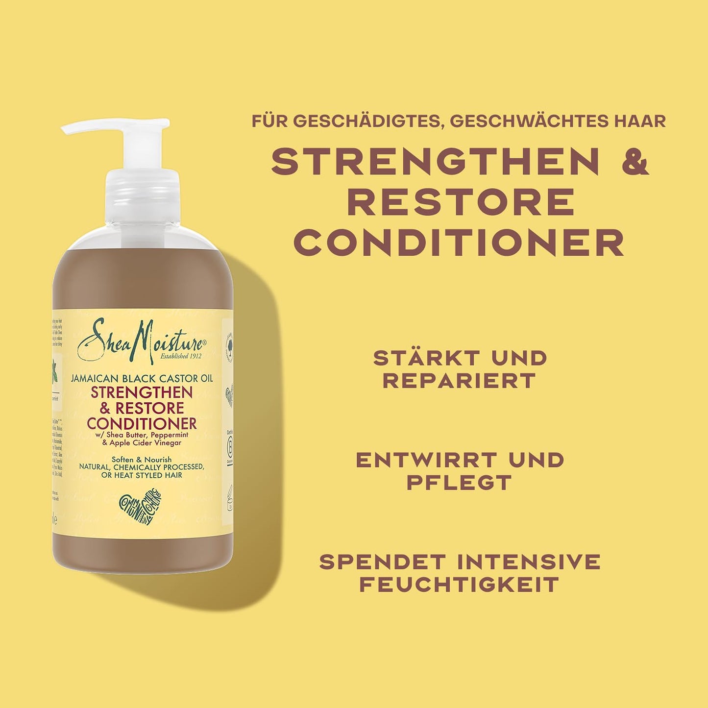 Haarmaske zur Stärkung und Regeneration, jamaikanisches schwarzes Rizinusöl, von SheaMoisture