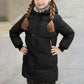 Wintermantel Mädchen Lang Daunenmantel, KODMNSW Warm Puffer Mantel Winterjacke mit Kapuze 