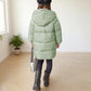 Wintermantel Mädchen Lang Daunenmantel, KODMNSW Warm Puffer Mantel Winterjacke mit Kapuze 