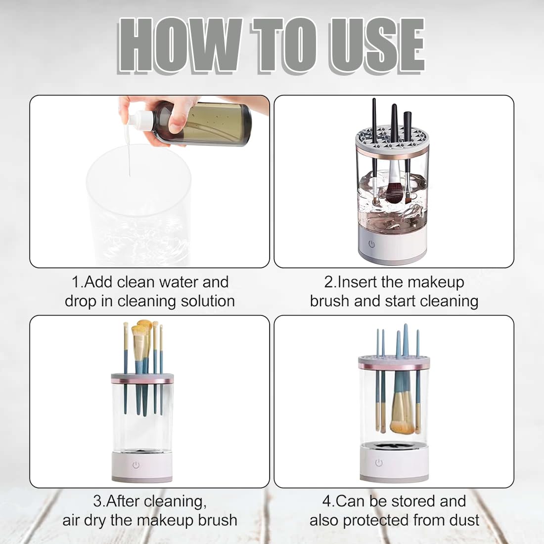 Make-Up Brush Cleaner for Quick Colour Changing, Easy to Clean