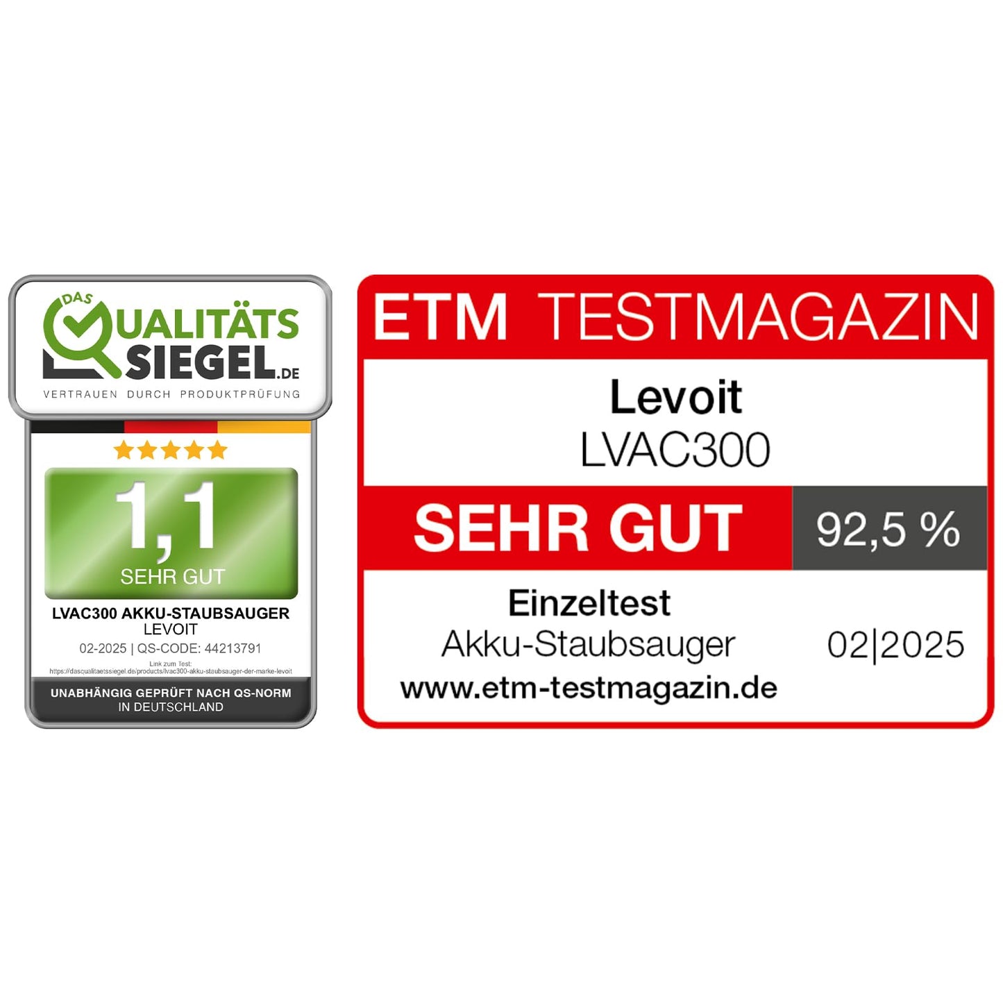 Akku Staubsauger -Levoit - Laufzeit für 75㎡ -4-in-1 Vacuum Cleaner - 99,9 Prozent Filterleistung