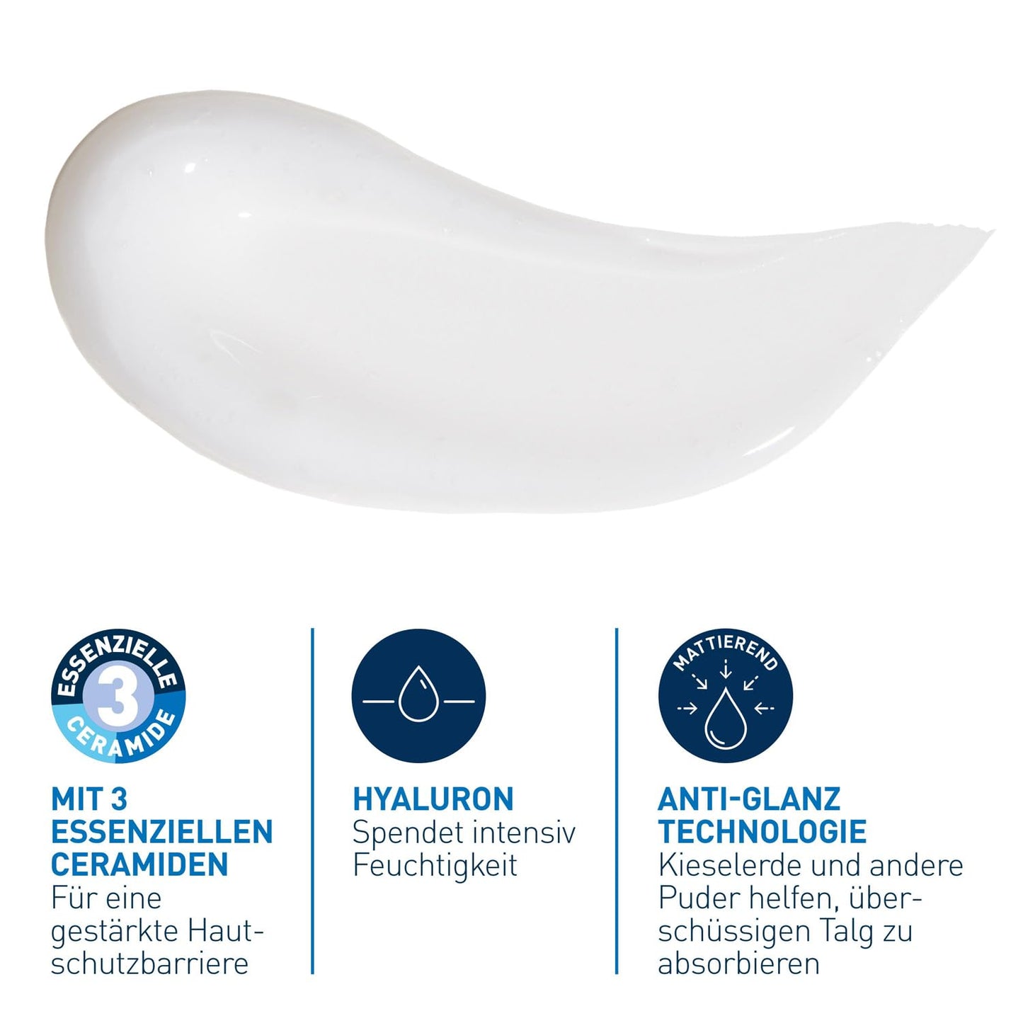 CeraVe Mattierende Feuchtigkeitsgel-Creme für fettige und ölige Haut, mit Hyaluronsäure, Ceramiden und Niacinamid, langanhaltend feuchtigkeitsspendend 