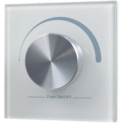 iluminize Wand-Dimmer Funk: mit Drehknopf, für weiße LEDs 