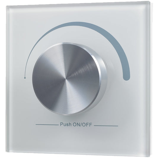iluminize Wand-Dimmer Funk: mit Drehknopf, für weiße LEDs 