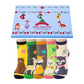 Chalier Cozy 5 Paar Damen Socken Hunde Katzen Motiven, Baumwolle