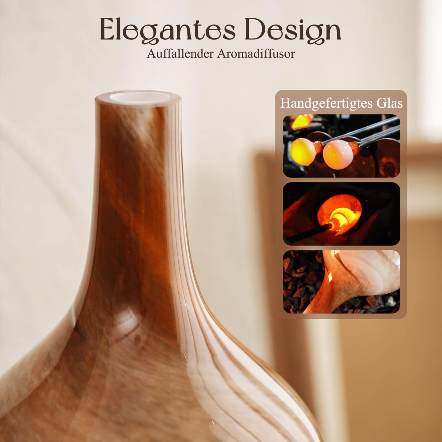 Aroma Diffuser Luftbefeuchter,150ml Luftbefeuchter Ultraschall Leise 7 farbwechselnde LEDs 