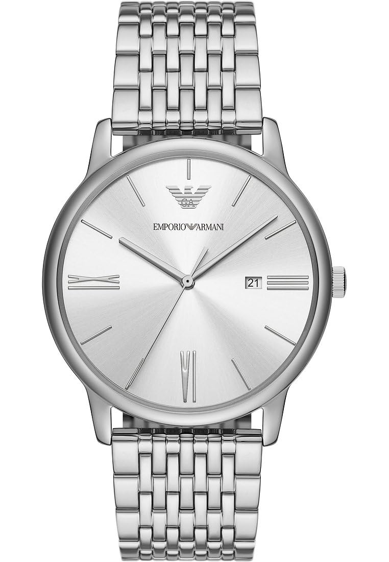 Emporio Armani Watch for Men, Quartz Three Hand Date Movement