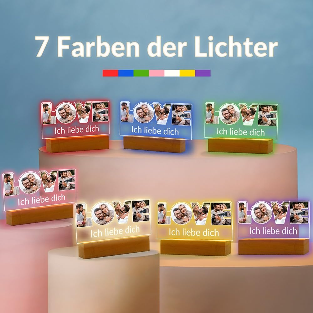 Personalisierte Geschenke für Freundin, Bilderrahmen mit Foto 