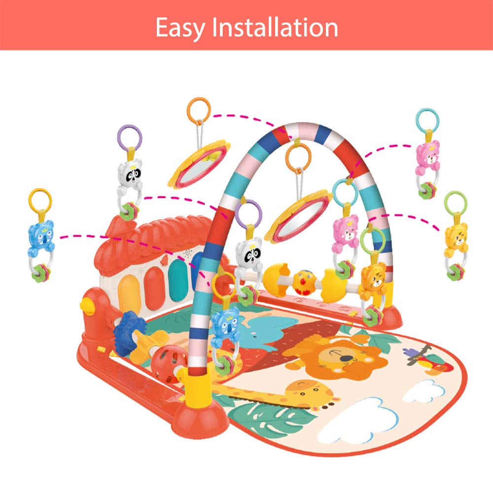 Eners Baby Spielbogen Baby Spieldecke mit Musik &amp; Lichtern 