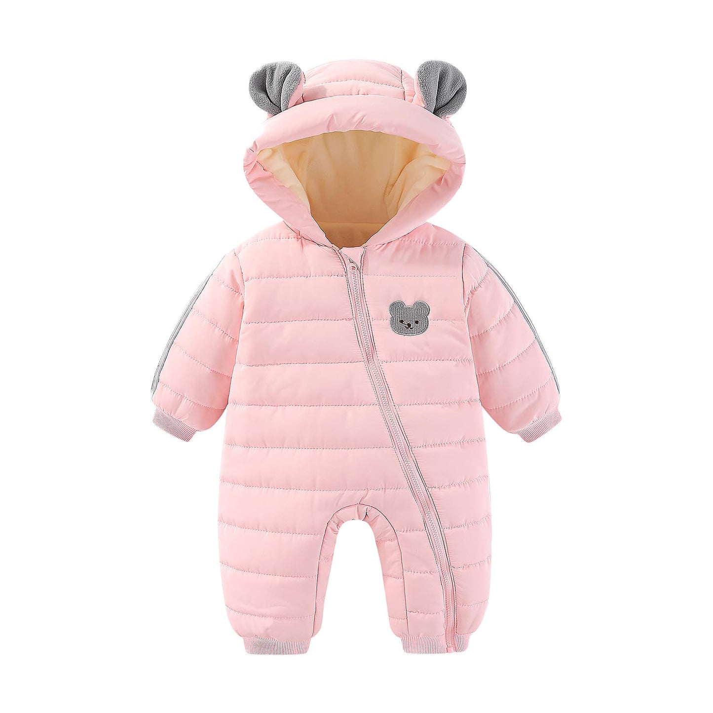JiAmy Baby Overall Winter, Schneeanzug Baby Jungen Mädchen, Warm Outfits Mit Kapuze
