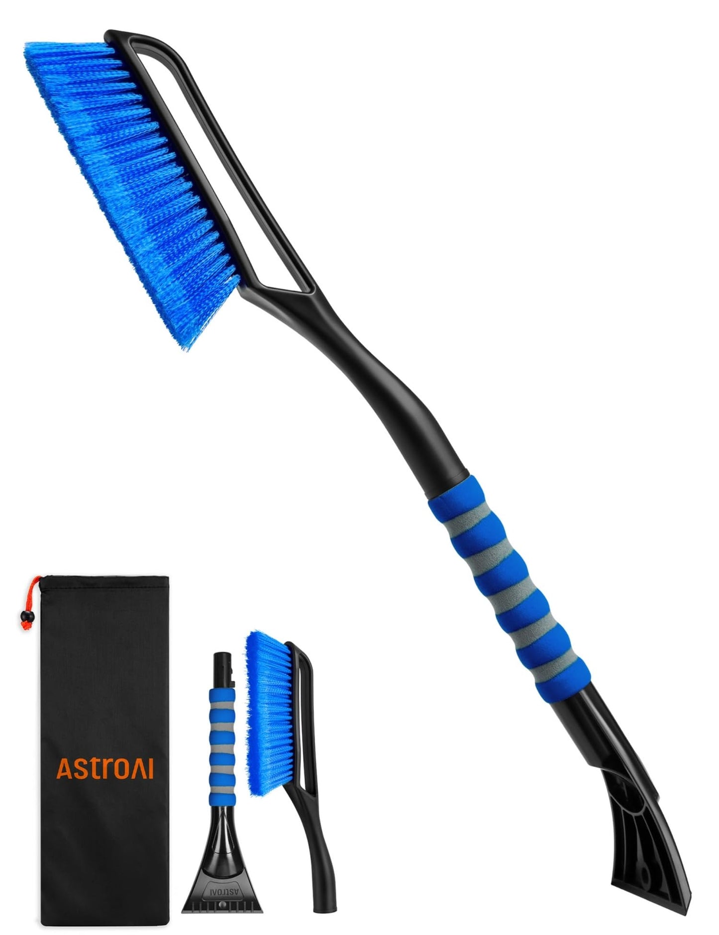 Eiskratzer, Auto-Eiskratzer, Schneebürste, abnehmbarer, ergonomischer Schaumstoffgriff für Pkw, Lkw und SUVs 