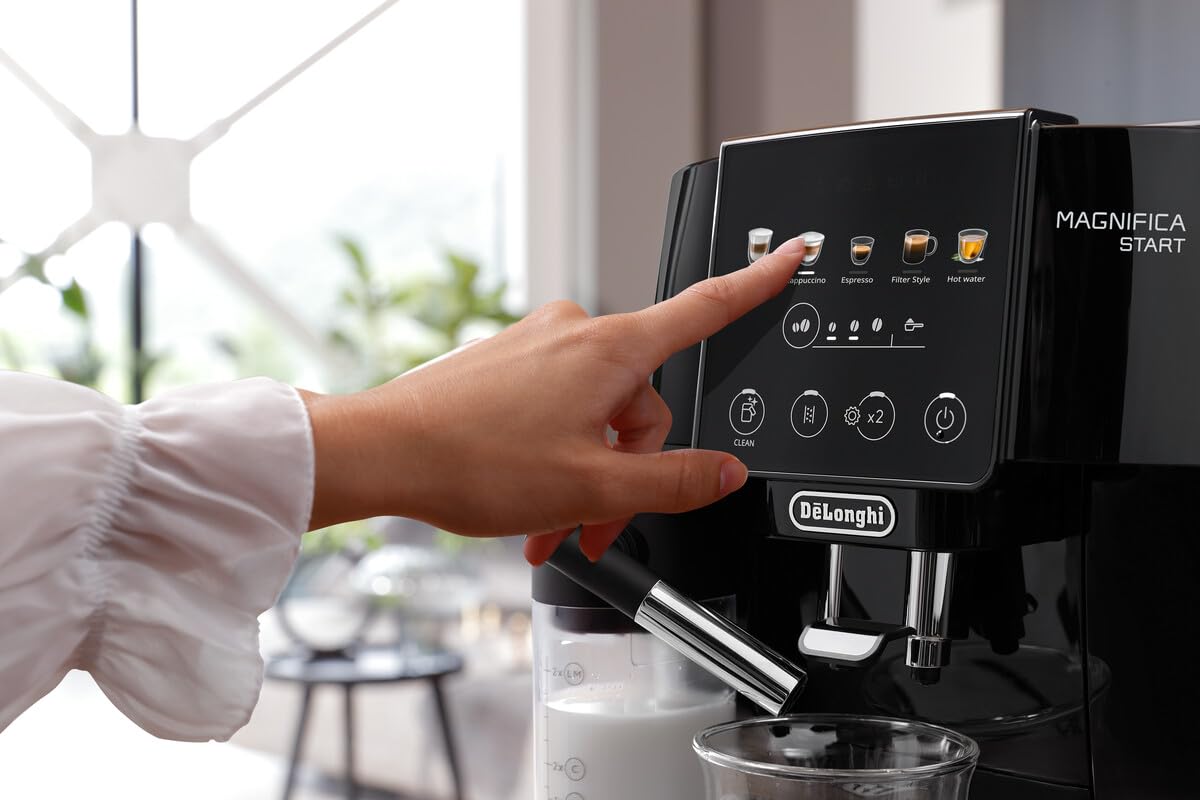 De'Longhi Magnifica Start - Perfetto Kaffeevollautomat mit LatteCrema-Milchaufschäumer, Cappuccino Kaffeemaschine 