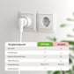 Intelligente WLAN-Steckdose, kleinste Smart-Home-Steckdose mit Strommessung