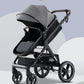 YAZOCO kinderwagen 3 in 1 Buggy Babybett Komplett Set Einem Klick Zusammenklappbarer Kinderwagen, KombiKinderwagen Aluminiumrahmen für Neugeborene 