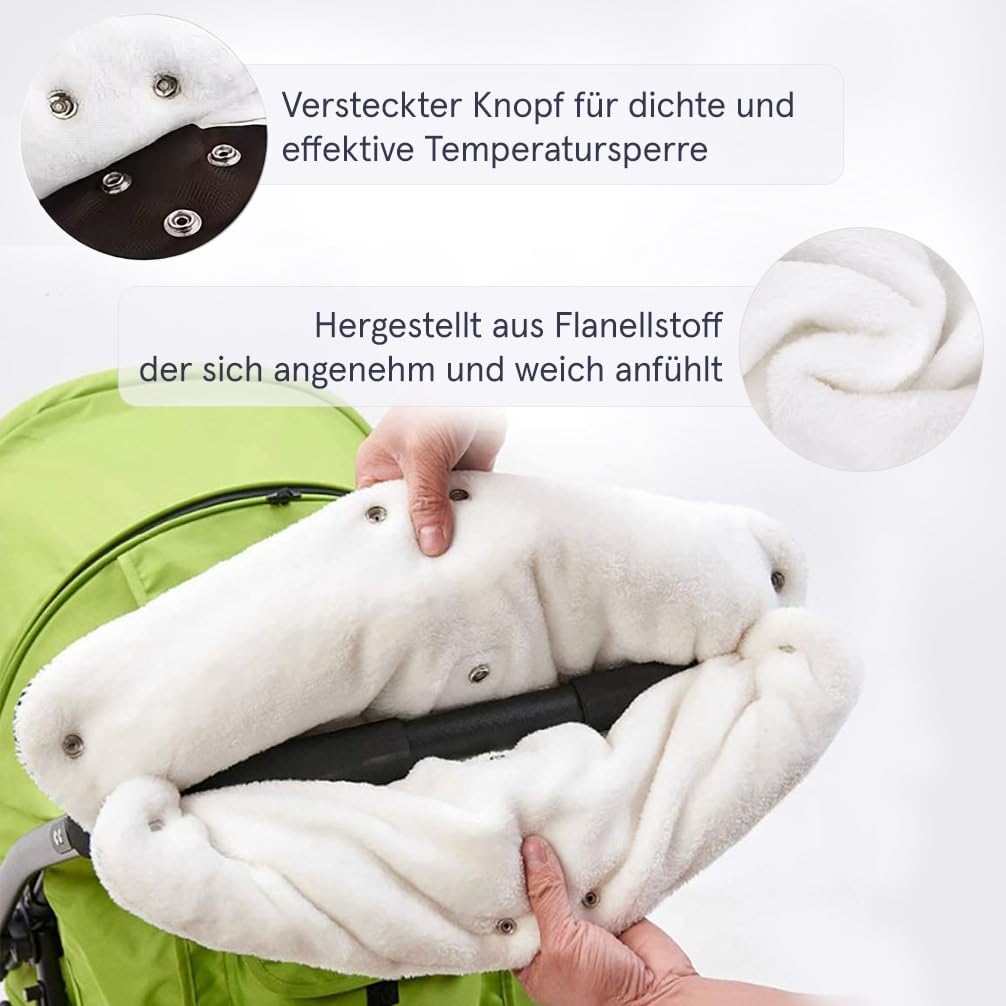Handwärmer Kinderwagen,Universalgröße Handwärmer für Kinderwagen Buggy Zubehör 