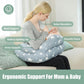 Chilling Home 2-in-1 Nursing Pillow, XXL Pregnancy Pillow, Side Sleeper Pillow for Baby, Pregnancy Pillow