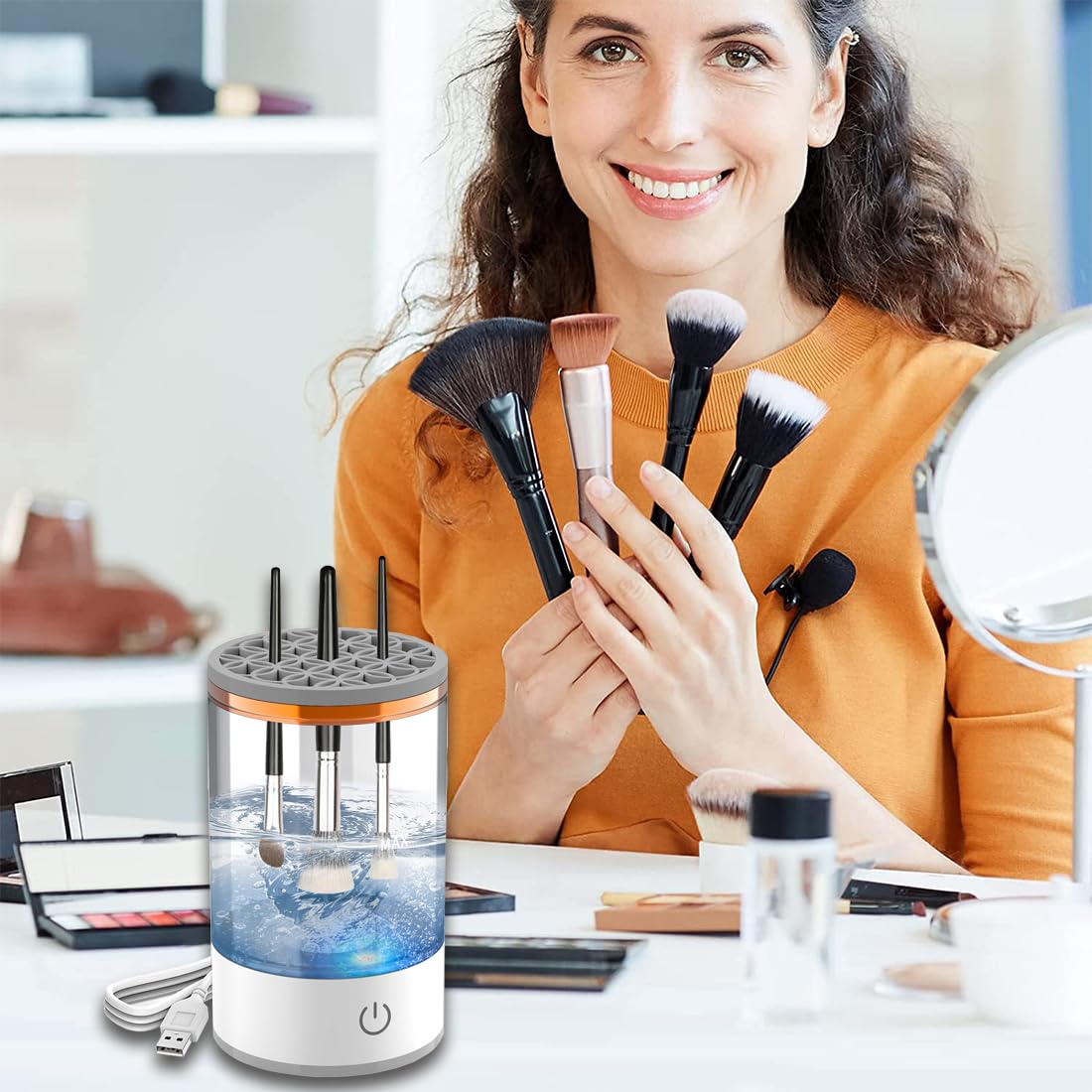 Make-Up Brush Cleaner for Quick Colour Changing, Easy to Clean