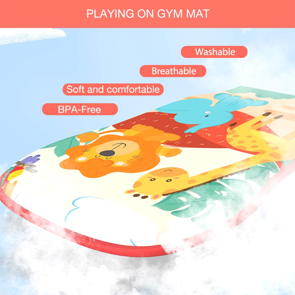 Eners Baby Spielbogen Baby Spieldecke mit Musik &amp; Lichtern 