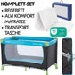 hauck Dream n Play Baby-Reisebett-Set mit Matratze - Faltbares Kinder-Reisebett mit Tasche - Blau Wasserblau 