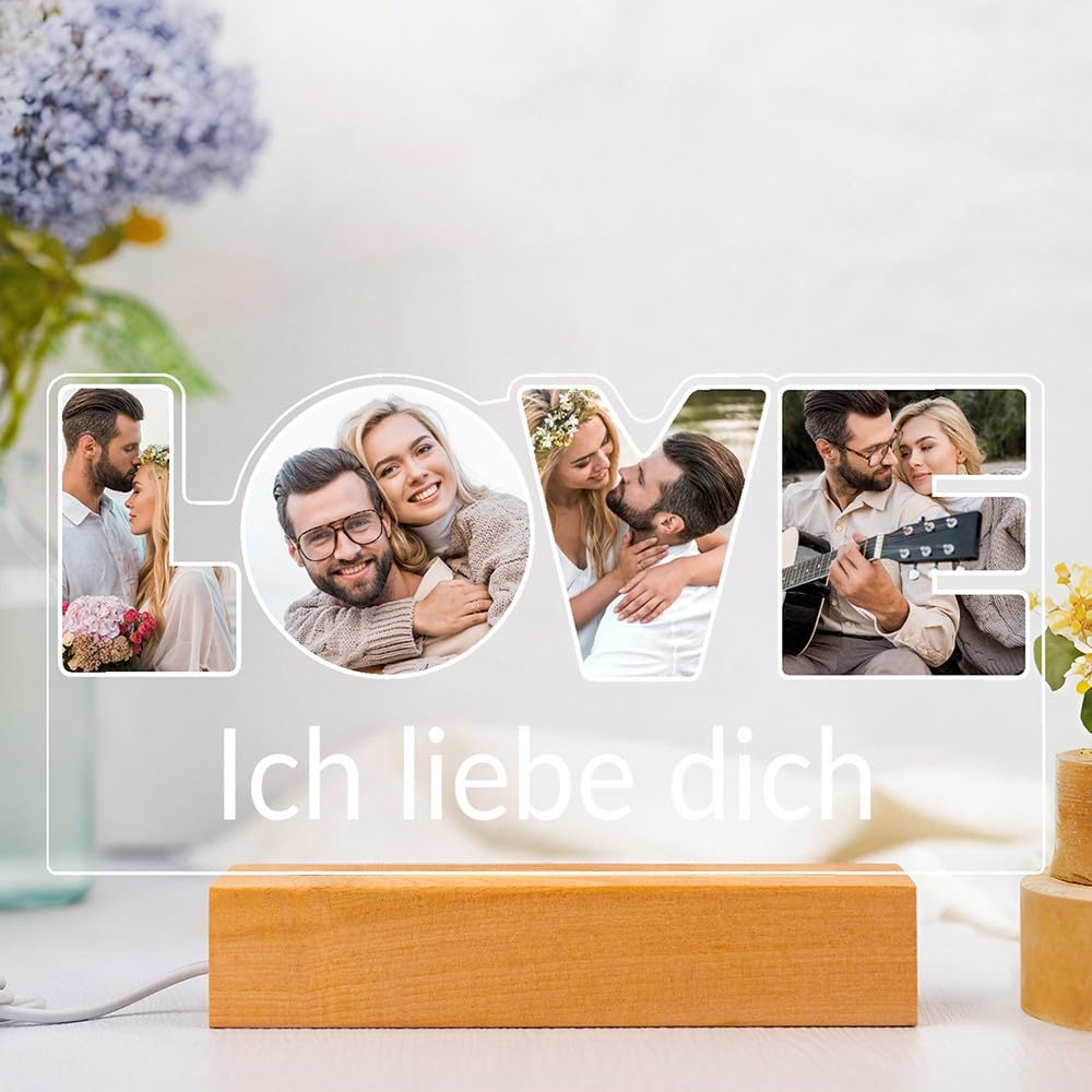 Personalisierte Geschenke für Freundin, Bilderrahmen mit Foto 
