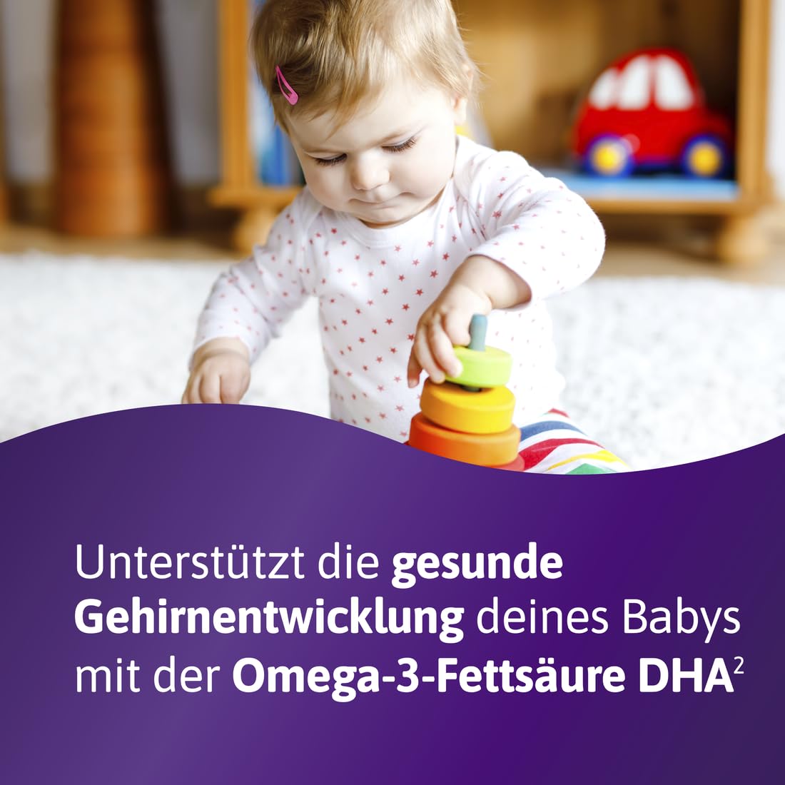 Femibion ​​2 Schwangerschaft, tägliches Nahrungsergänzungsmittel für SSW 13-40, mit Folsäure Plus (*3), Cholin, DHA, 4-Wochen-Packung, 2 x 28 Stück 