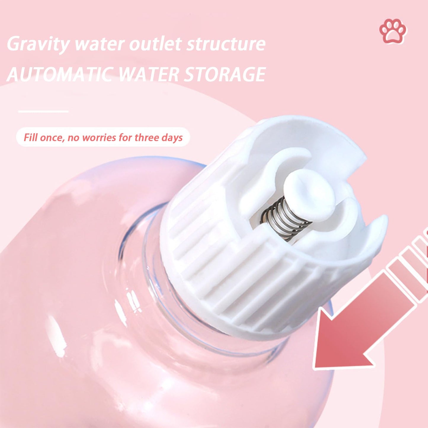 Katzennapf-Set mit Wasserspender | Automatischer Trinkbrunnen für Katzen und Hunde 