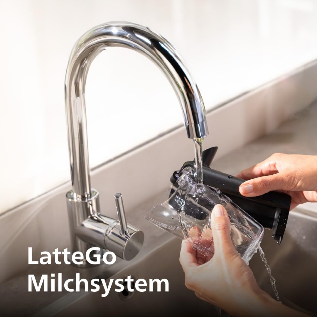 Philips Series 5400 Kaffeevollautomat – LatteGo Milchsystem, 12 Kaffeespezialitäten, Intuitives Display, 4 Benutzerprofile 