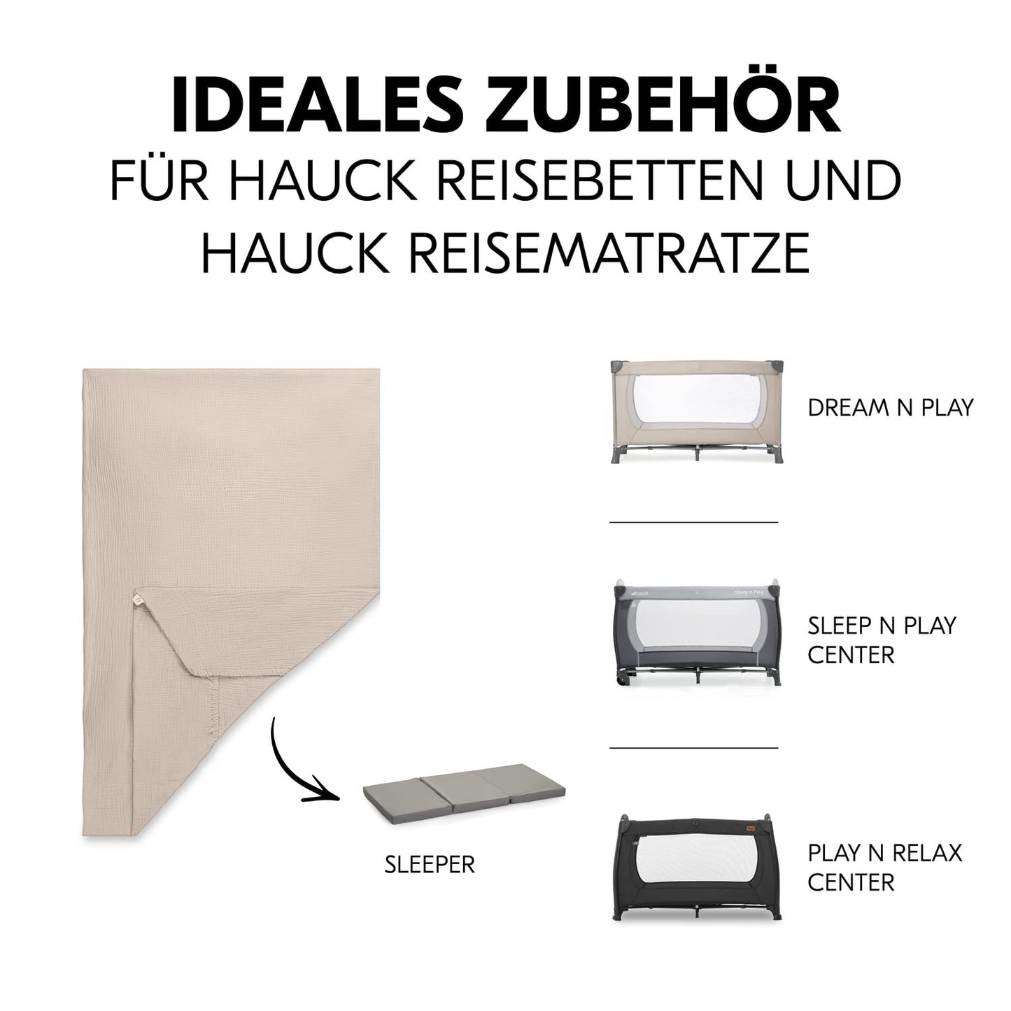 Kinderreisebett mit Transporttasche - Großer Schlupf zum Spielen - bis 15 kg