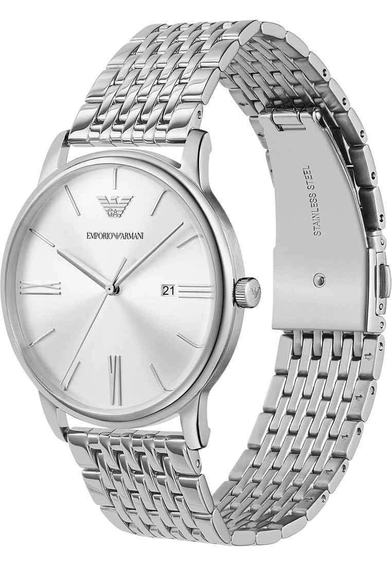 Emporio Armani Watch for Men, Quartz Three Hand Date Movement