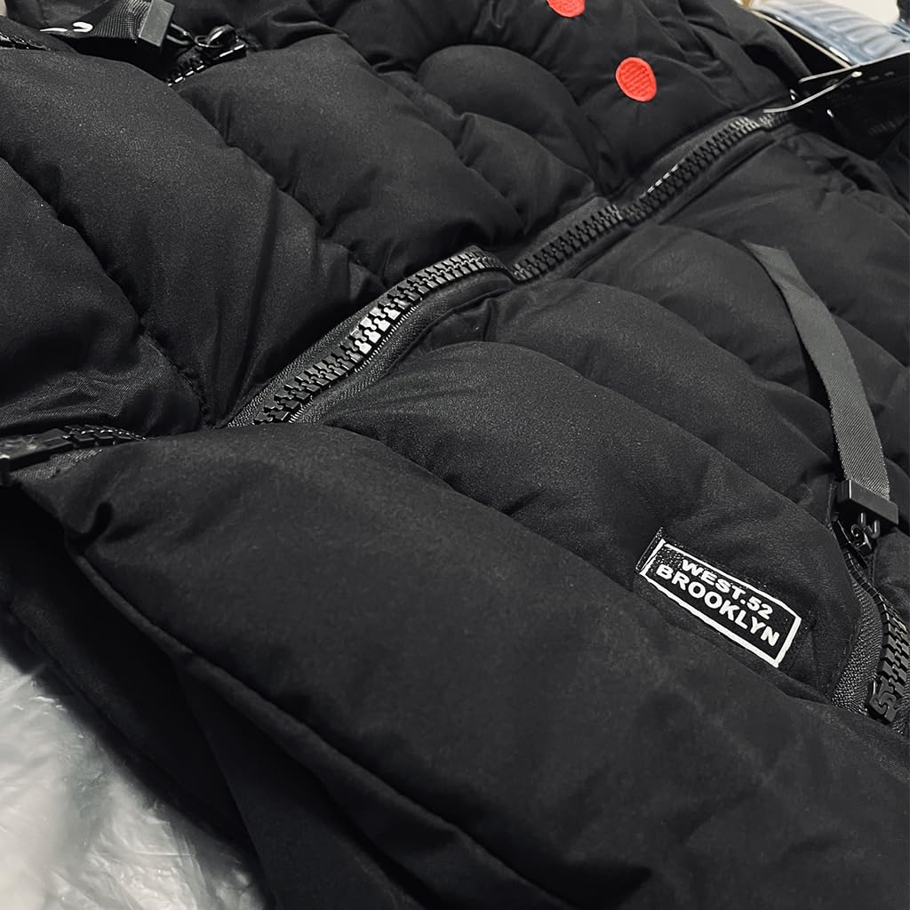 Linboo Winterjacke für Kinder und Jungen, warme Steppjacke, dicker Mantel, Baby-Wintermäntel 