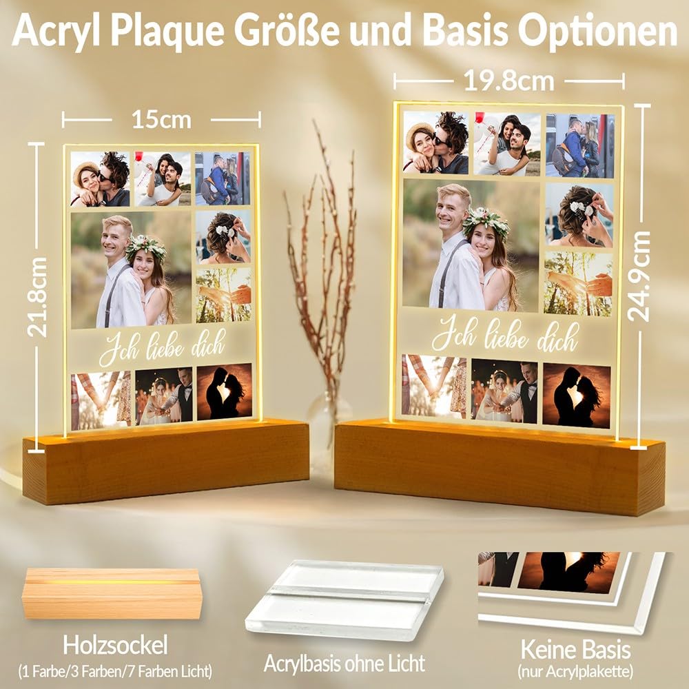 Personalisierte Geschenke für Freundin, Bilderrahmen mit Foto 