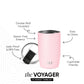 Simple Modern Thermobecher Kaffeebecher to go mit Klappdeckel | Isolierter Edelstahl-Kaffeebecher