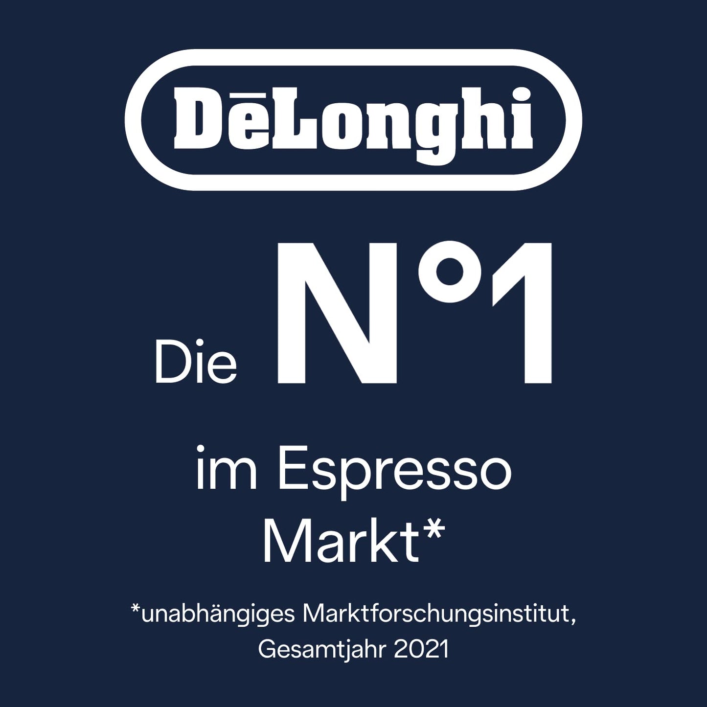 De'Longhi Kaffeevollautomat mit LatteCrema Milchsystem, 7 Direktwahltasten für Cappuccino, Espresso 