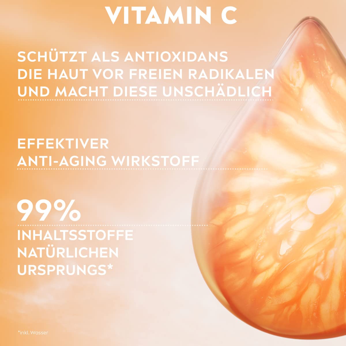 NIVEA Cellular Professional Serum Vitamin C (30 ml), Feuchtigkeitsspendendes Vitamin-C-Serum, Anti-Falten-Serum für einen ebenmäßigeren und strahlenderen Teint 
