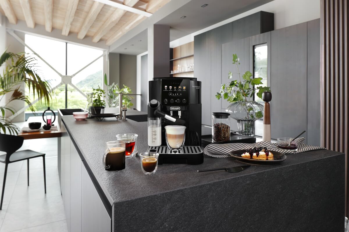 De'Longhi Magnifica Start - Perfetto Kaffeevollautomat mit LatteCrema-Milchaufschäumer, Cappuccino Kaffeemaschine 