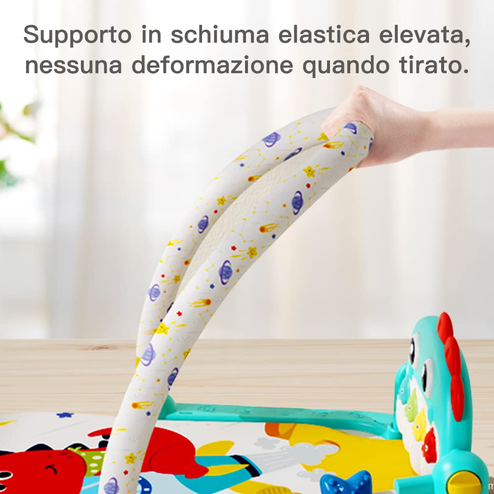 Eners Baby Spielbogen Baby Spieldecke mit Musik &amp; Lichtern 