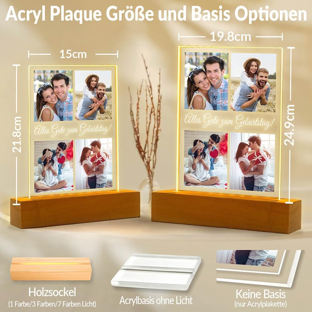 Personalisierte Geschenke für Freundin, Bilderrahmen mit Foto 