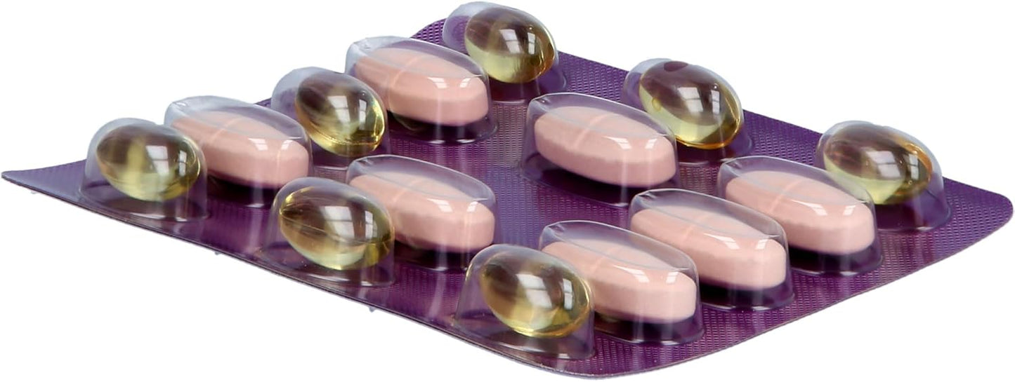 Femibion ​​3 Stillzeit, Tägliches Nahrungsergänzung für die Laktation, Mit Cholin, DHA, Folsäure, Metafolin, 8-Wochen-Pack, 2 x 56 Stück 