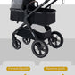 YAZOCO kinderwagen 3 in 1 Buggy Babybett Komplett Set Einem Klick Zusammenklappbarer Kinderwagen, KombiKinderwagen Aluminiumrahmen für Neugeborene 