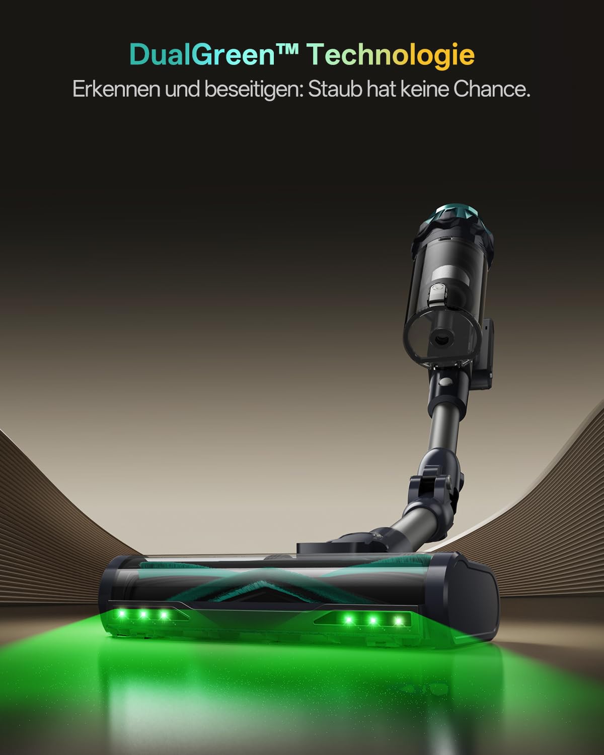 Vexilar V15Max Akku Staubsauger mit Wischfunktion, Freistehende Anti-Haar-Bodendüse für Teppiche Tierhaare