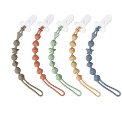 PandaEar 5er-Pack Baby Schnullerkette Silikon 