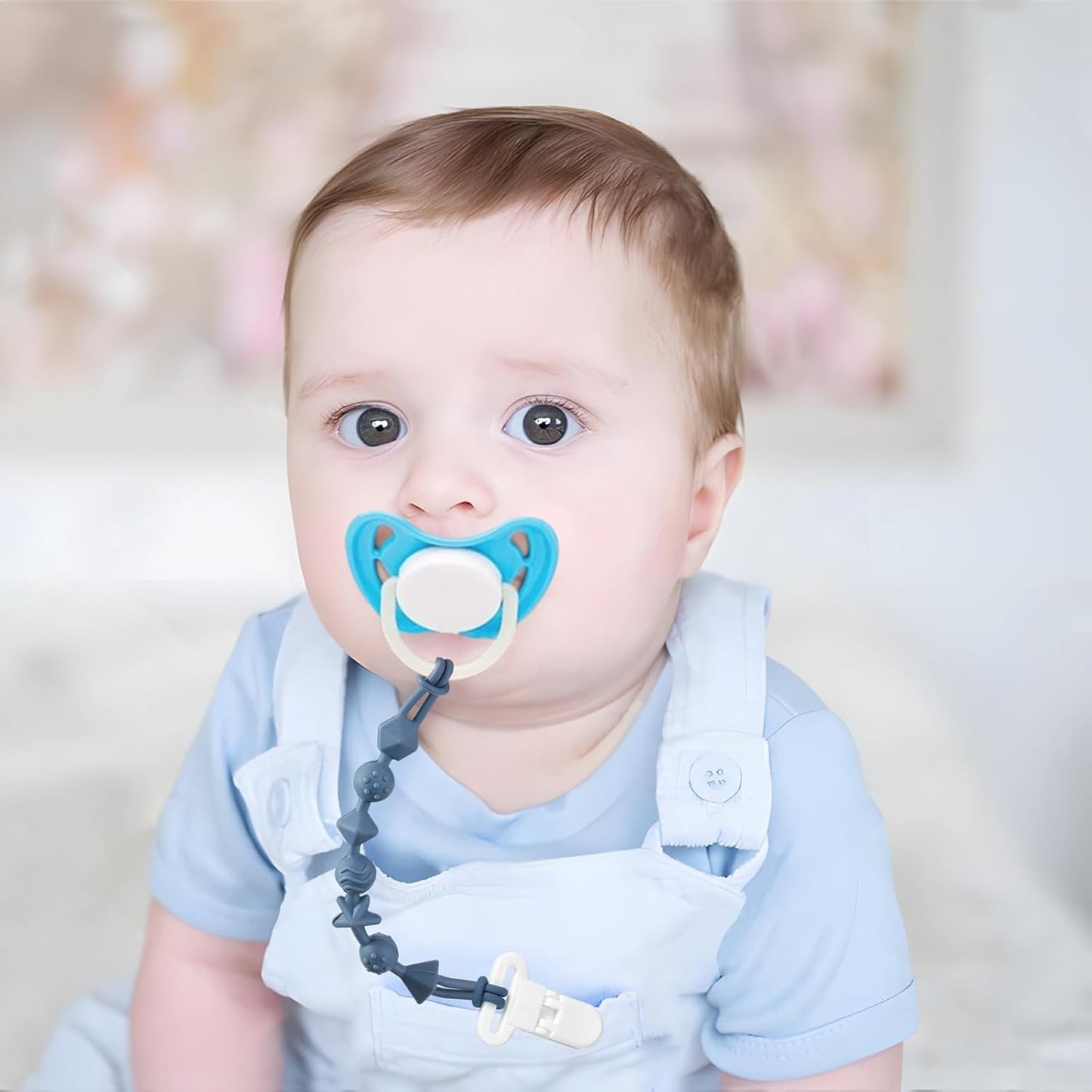 PandaEar 5er-Pack Baby Schnullerkette Silikon 