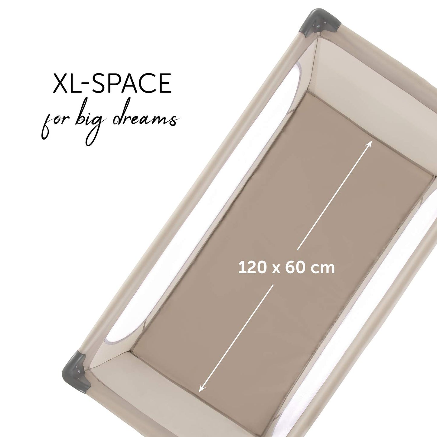 Kinderreisebett Dream N Play ab Geburt bis 15 kg, klein zusammenklappbar 