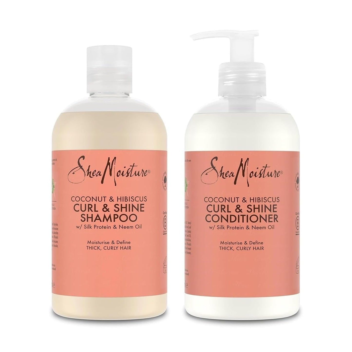 Shea Moisture Coconut & Hibiscus Curl Enhancing Smoothie- Curl Cream for Defined Shiny Curls