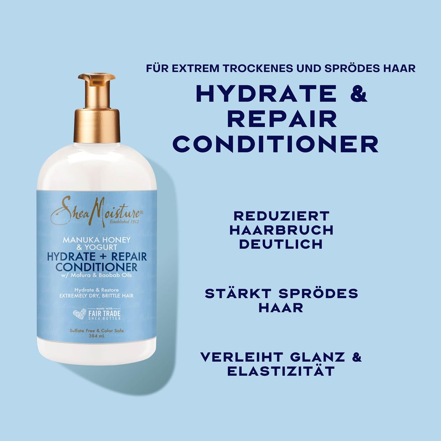 SheaMoisture Manuka Honey & Yoghurt Hair Mask, Hydrate + Repair Protein Power Treatment